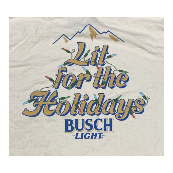 Busch Light Lit For The Holidays Long Sleeve Tee - Picture 2 of 6